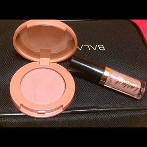 Tarte creamy matte lip paint and 12 hr blush.